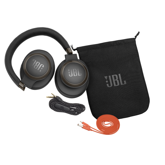 JBL Live 650BTNC - Black - Wireless Over-Ear Noise-Cancelling Headphones - Detailshot 1 image number null